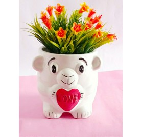 Cute Doggy Ceramic Pot